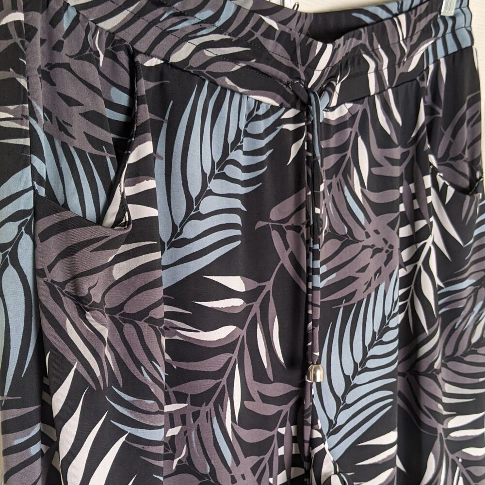 NWOT Sandiva Tropical Wide Leg Pants | Beach Resort Coastal Vacation Cruise - Picture 3 of 9